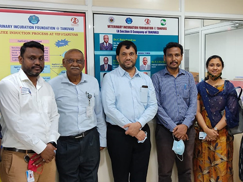 The CIIC team visited Tamil Nadu Veterinary and Animal Sciences University-  Veterinary Incubation Foundation (TANUVAS - VIF), Chennai on 12/11/20 for  startup collaboration - Crescent